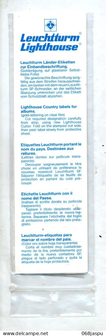 Lettre  à Decalquer Leuchtturm Incomplet - Autres & Non Classés