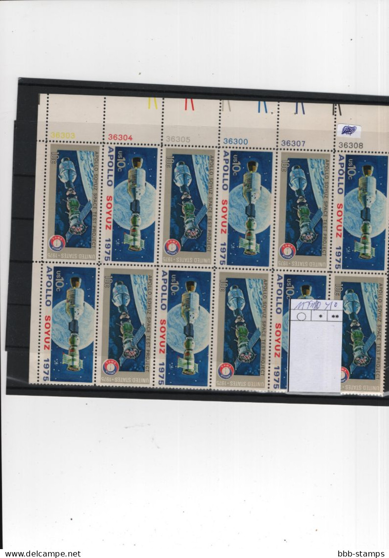 USA Michel Cat.No. Mnh/** 1179/1180 - Plate Blocks & Sheetlets