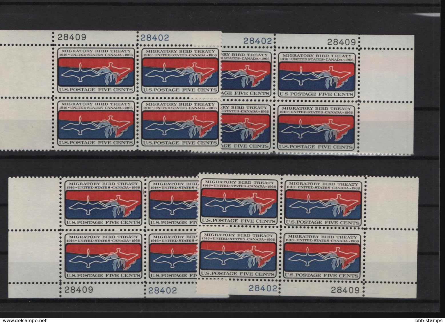 USA Michel Cat.No. Mnh/** 897 Different Positions And Different Plate Nos - Plaatnummers