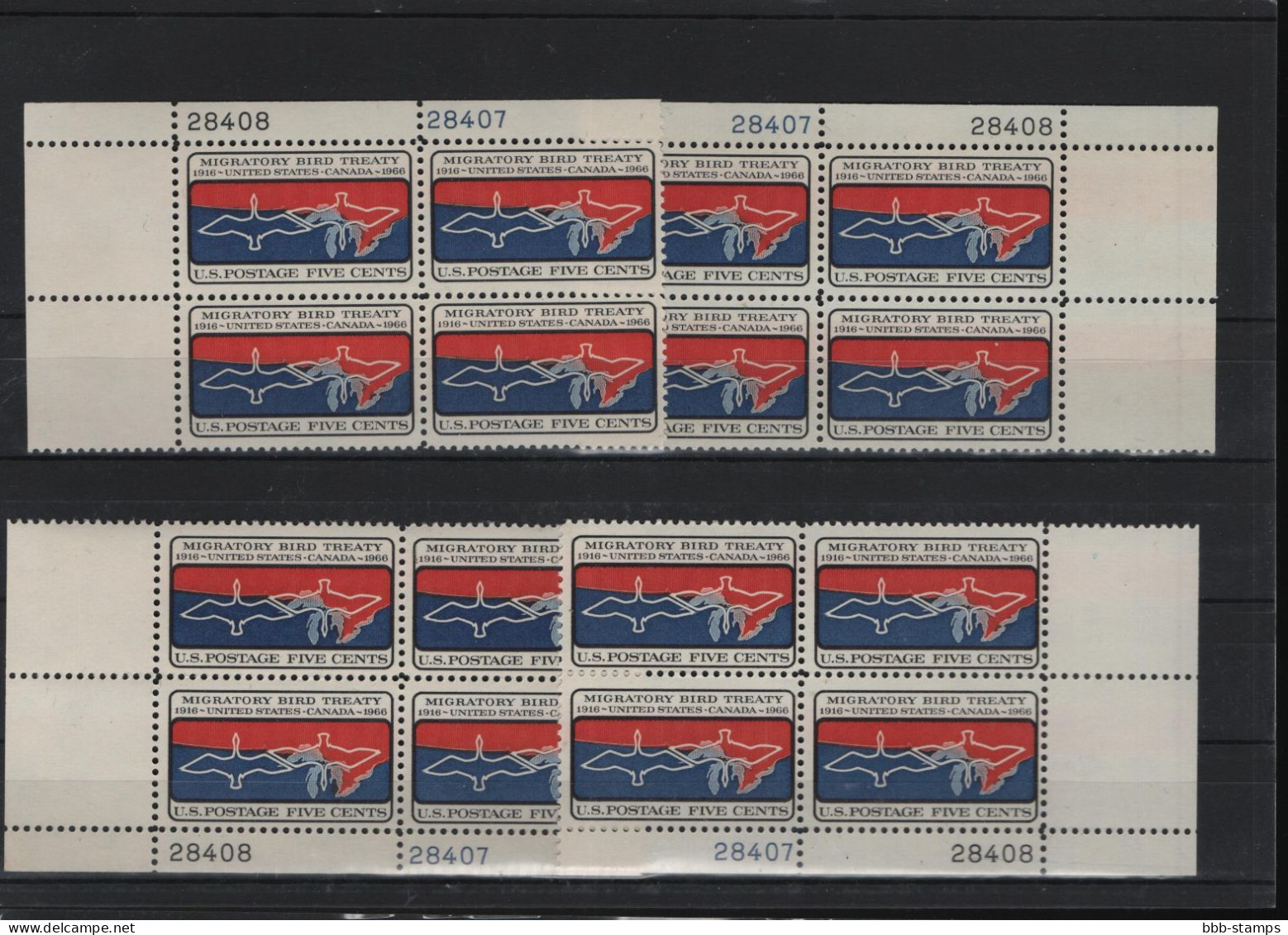 USA Michel Cat.No. Mnh/** 897 Different Positions And Different Plate Nos - Plaatnummers