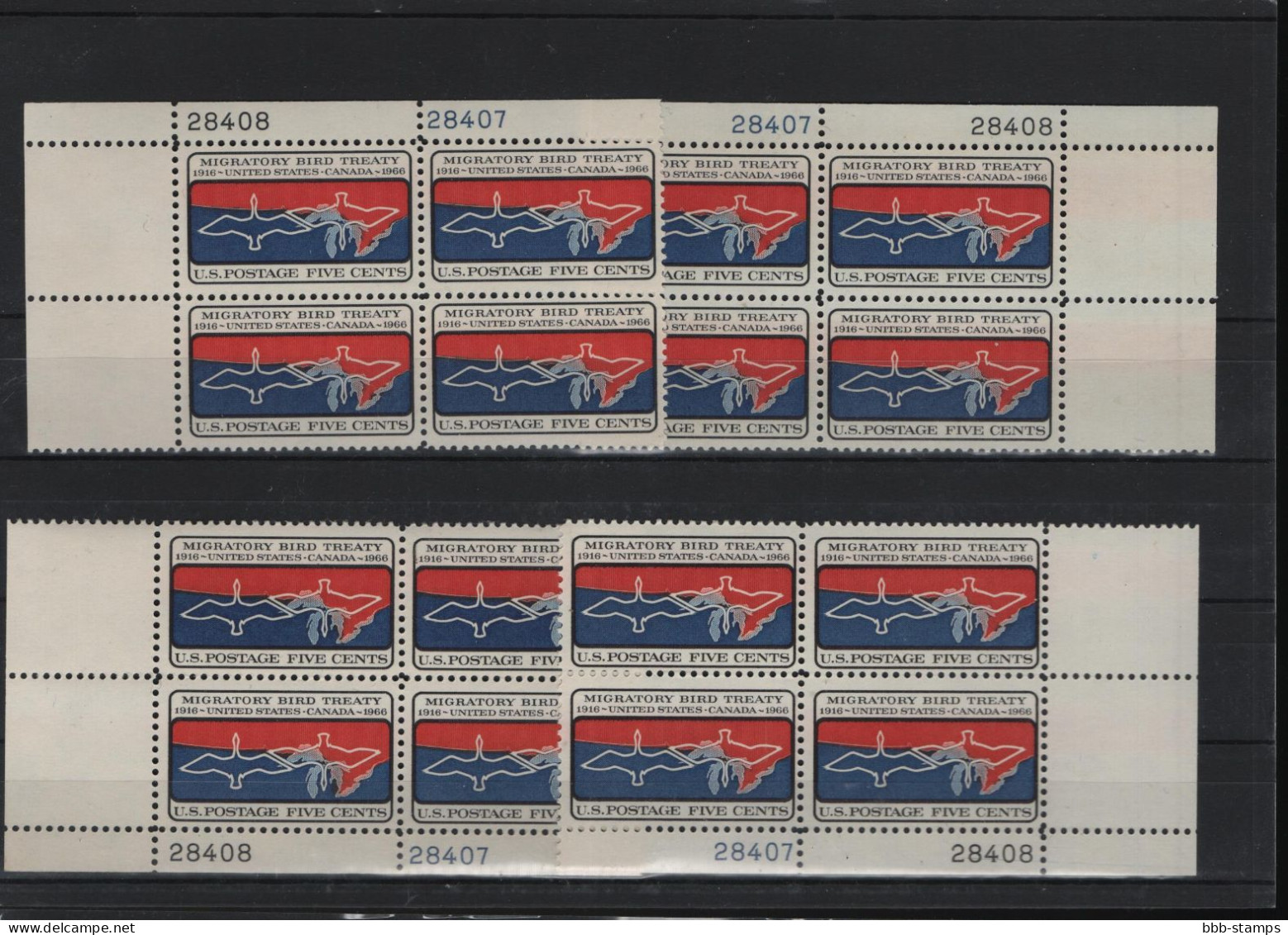 USA Michel Cat.No. Mnh/** 897 Different Positions And Different Plate Nos - Numero Di Lastre