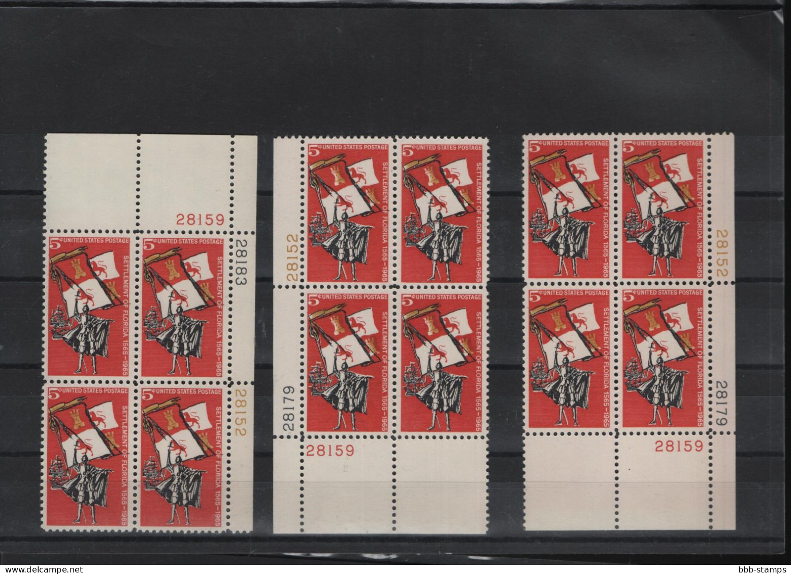 USA Michel Cat.No. mnh/** 887 different positions and different plate nos