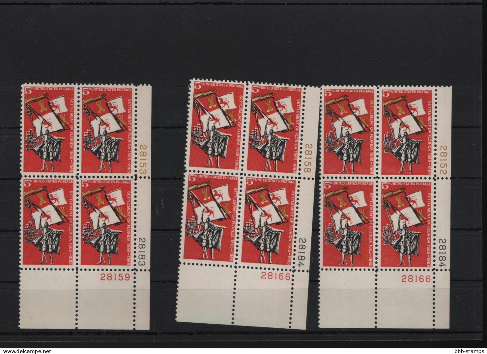 USA Michel Cat.No. mnh/** 887 different positions and different plate nos