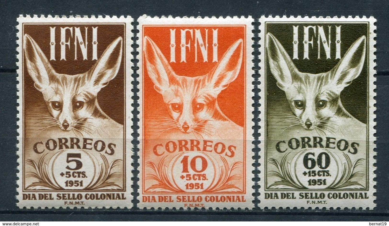 Ifni 1951. Edifil 76-78 ** MNH. - Ifni