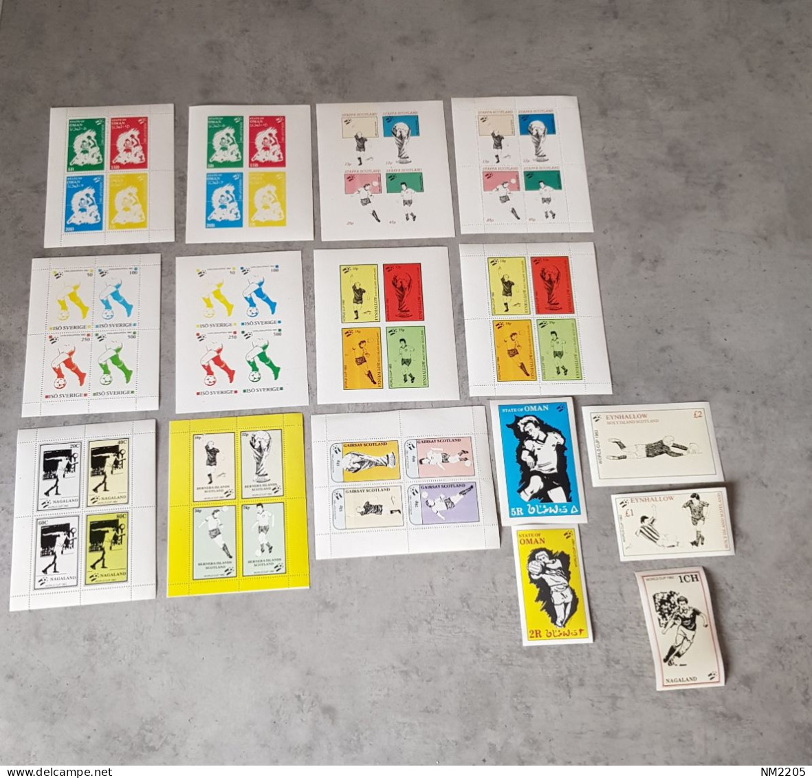 SCOTLAND &OMAN&SVERIGE&NAGALAND   SOCCER  16 MINIATURE SHEETS &BLOCKS PERF&IMPERF MNH - Otros & Sin Clasificación