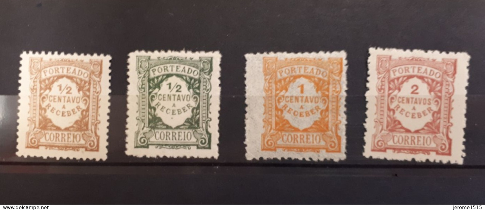 Timbres Portugal :  1904- 1915 Taxe N° 21, 22, 23, 24 / 0,5 C, 1c, 2c NEUF **   & - Used Stamps