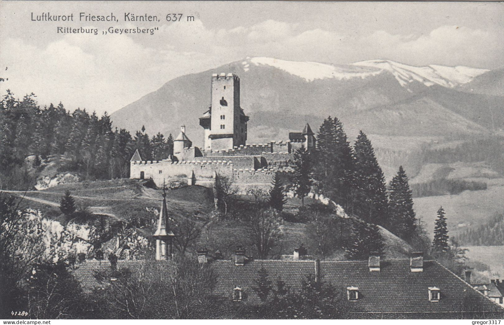 E4954) FRIESACH Kärnten 637m - Ritterburg GEYERSBERG - Tolle Alte Variante 1913 Verlag ANTON HOLZMANN - Friesach