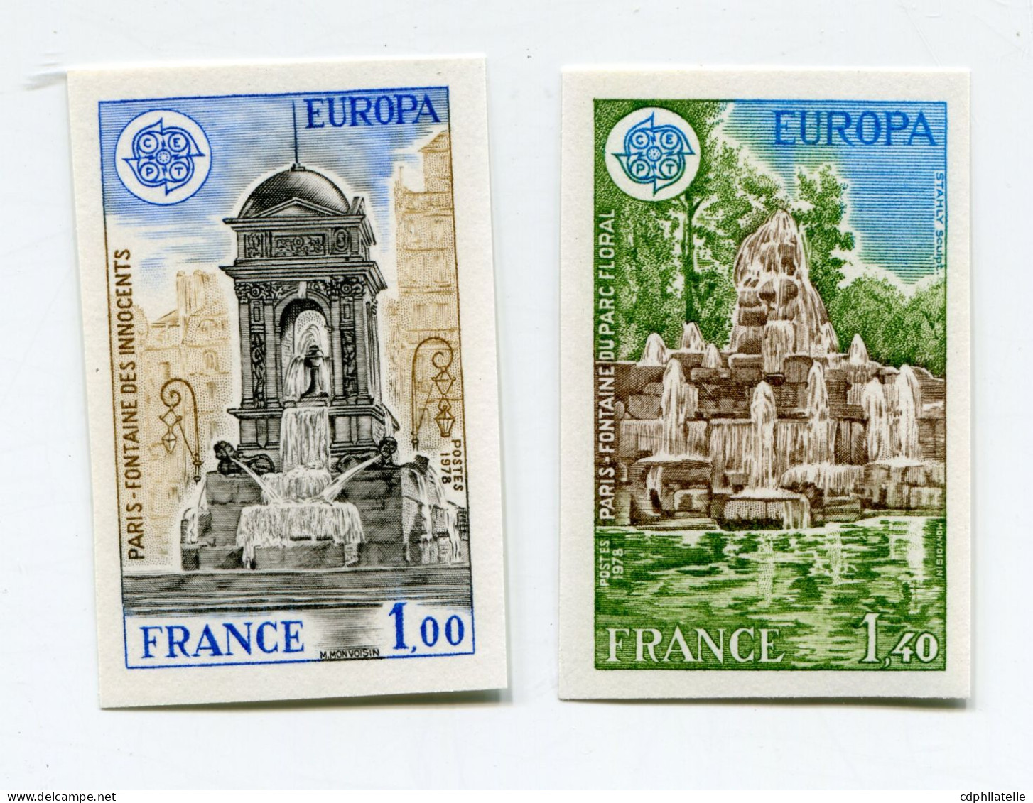 FRANCE N°2008 / 2009 ** NON DENTELES EUROPA 1978 MONUMENTS - 1971-1980