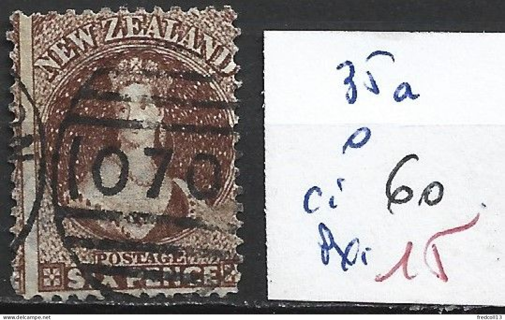 NOUVELLE-ZELANDE 35a Oblitéré Côte 60 € - Used Stamps