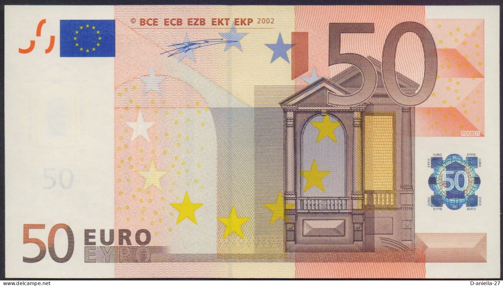 Deutschland, 50 €uro X / P008-D1, Duisenberg, Sehr Selten, Perfekt Unc. - 50 Euro