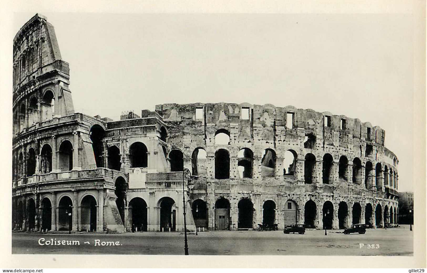 ROME, IT - COLISEUM - CANADIAN PACIFIC CRUISE - REAL  PHOTOGRAPH - PUB. ASS. SCREEN NEWS LTD - - Colosseum