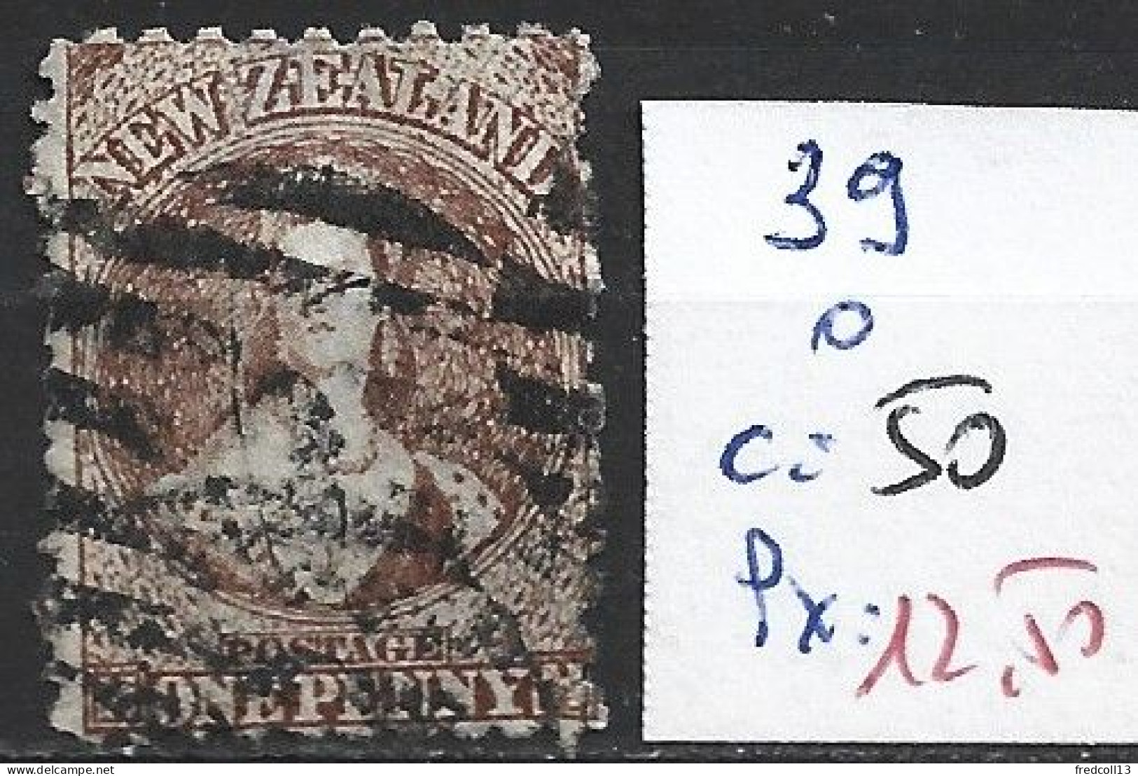 NOUVELLE-ZELANDE 39 Oblitéré Côte 50 € - Used Stamps