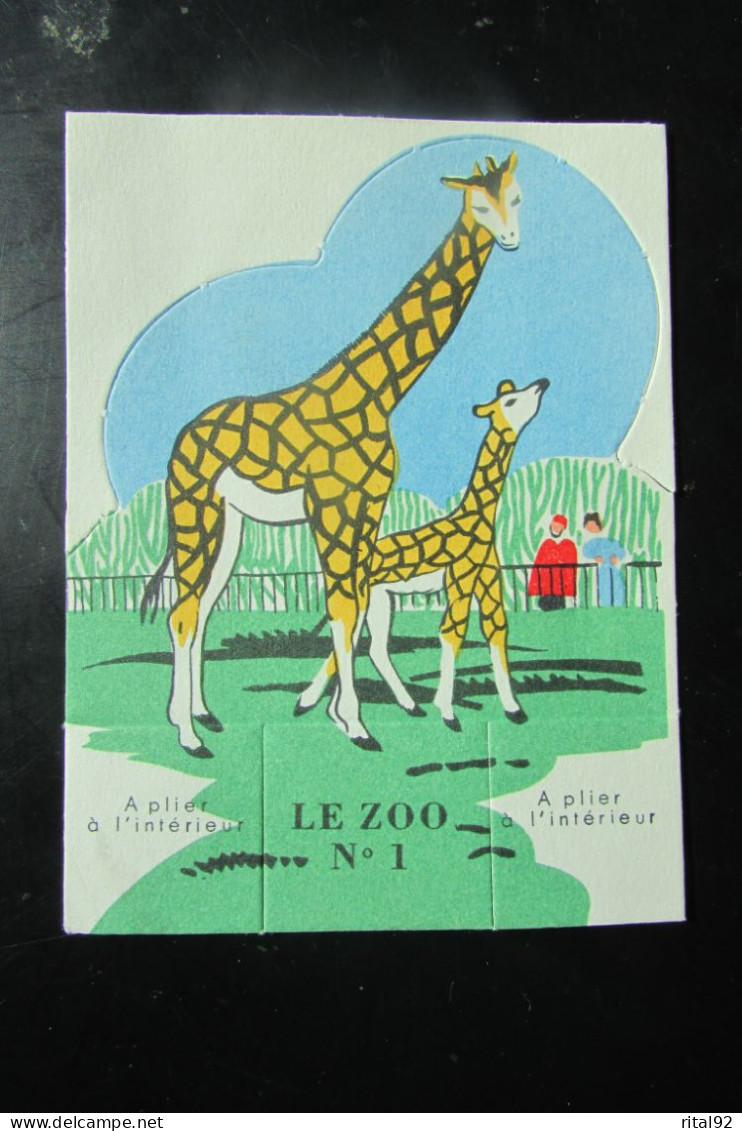 Chromo/Découpis "CAO FALIERES Gouter De La Famille" - Série "LE ZOO" Années 1950/60 - Animaux