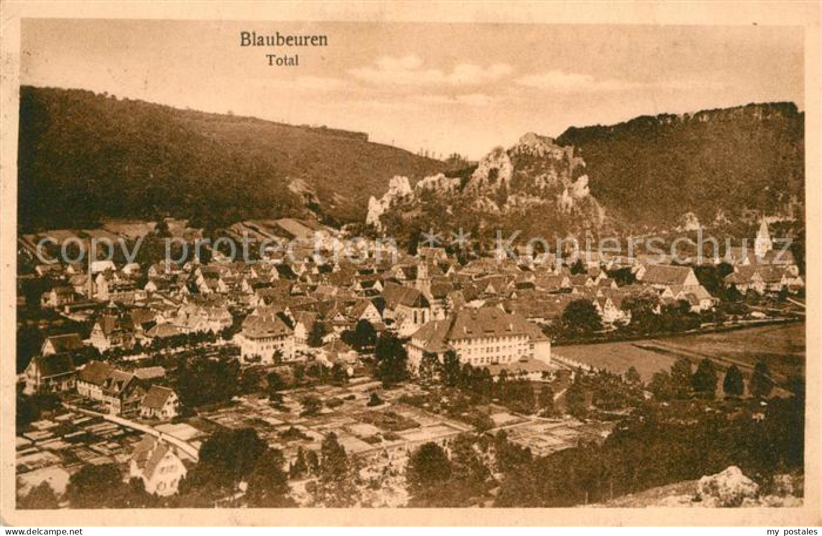 72981758 Blaubeuren Panorama Schwaebische Alb Blaubeuren - Blaubeuren