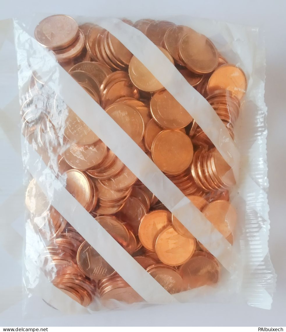 Bolsa Del Bº De España (sin Circular) Con 200 Monedas De 1 Centimo 1999 - Autres & Non Classés