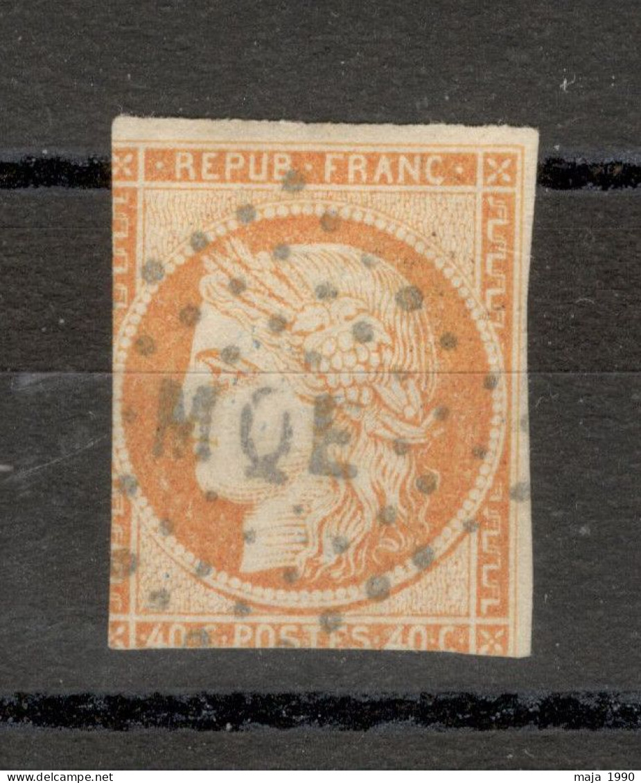 FRANCE - USED STAMP, 40 C - CERES - YELLOW ORANGE - HIGH CV - LOW PRICE - 1849/1850. - Ceres