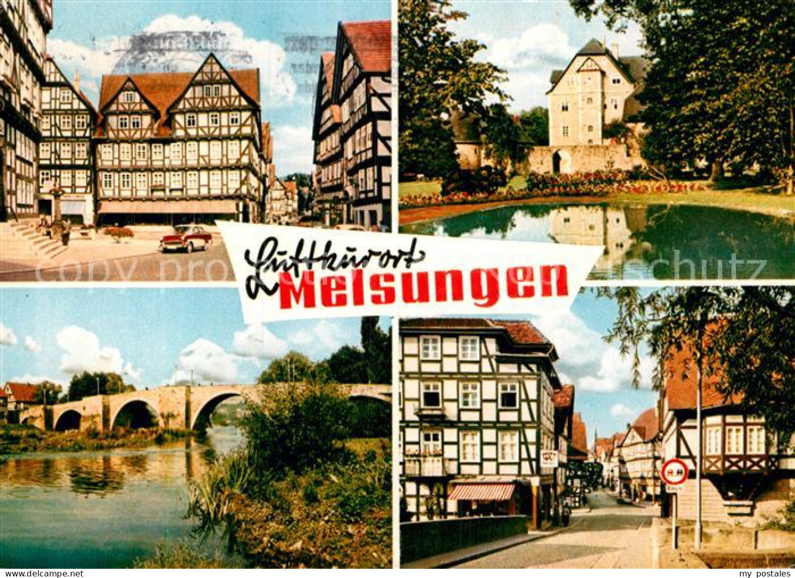 72981626 Melsungen Fulda Fachwerk Bruecke Melsungen Fulda - Melsungen