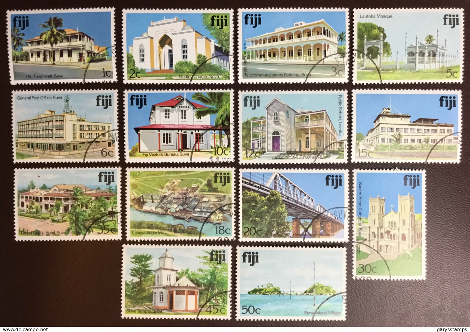 Fiji 1979 Architecture Definitives Set FU - Fiji (1970-...)