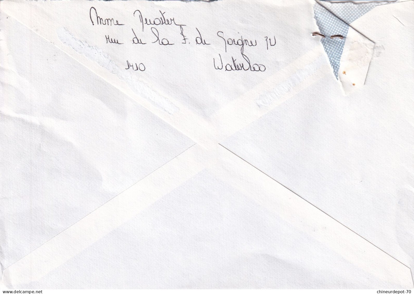 Recommandé Cachet Bruxelles Brussel 1990 - Briefe U. Dokumente