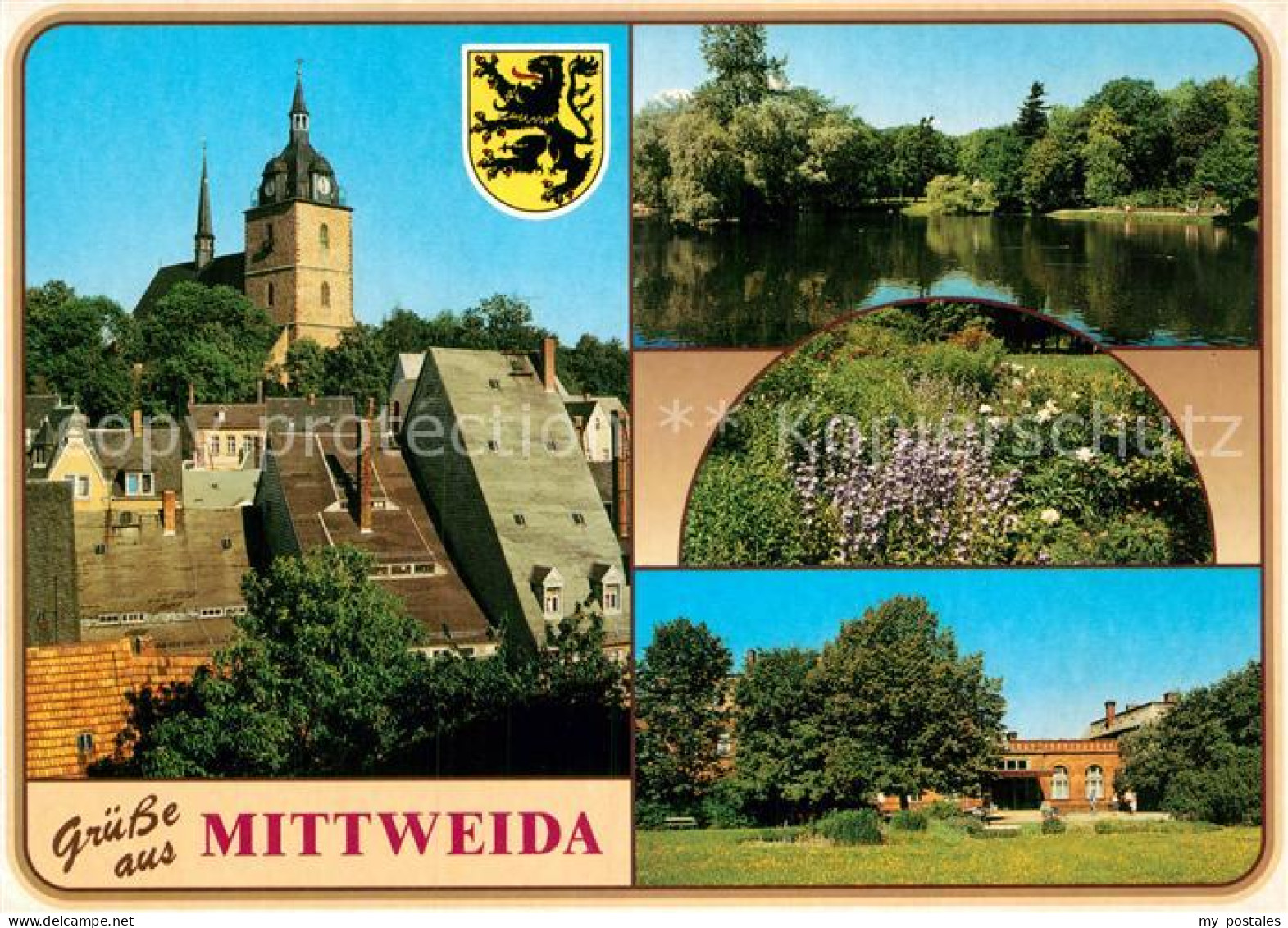 72981577 Mittweida Stadtkirche Schwanenteich Bahnhof Mittweida - Mittweida