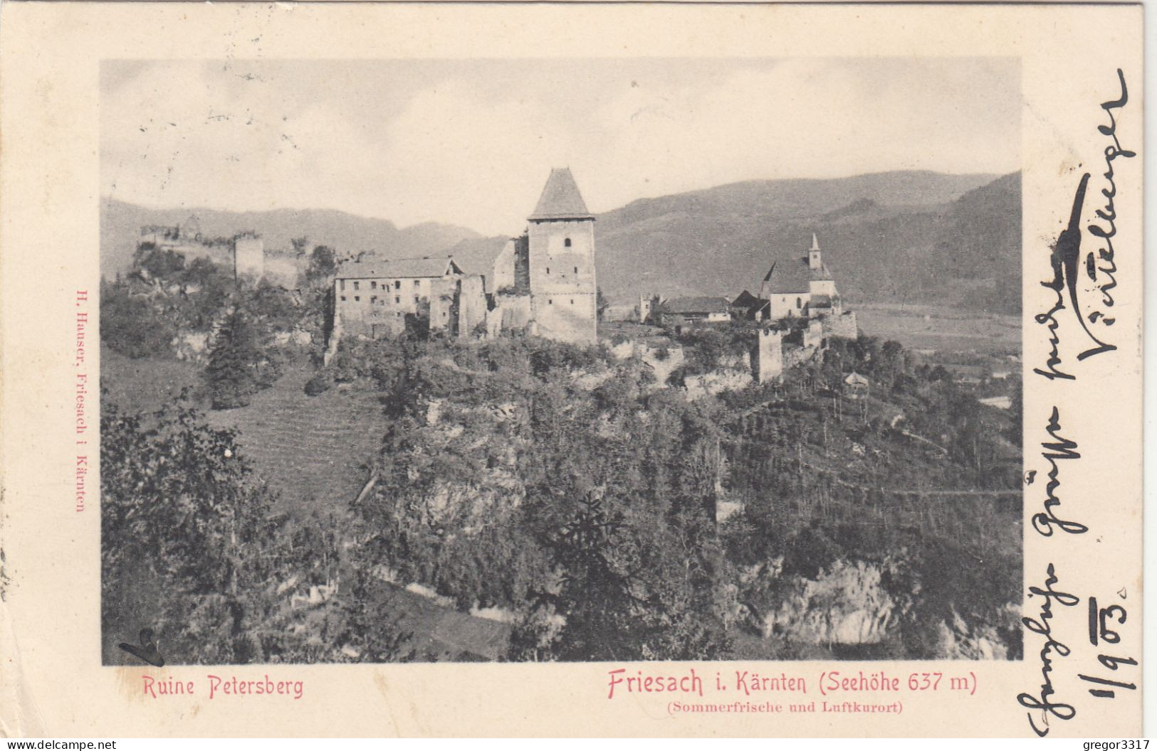 E4964) FRIESACH In Kärnten - Ruine PETERSBERG - 1903 - Friesach