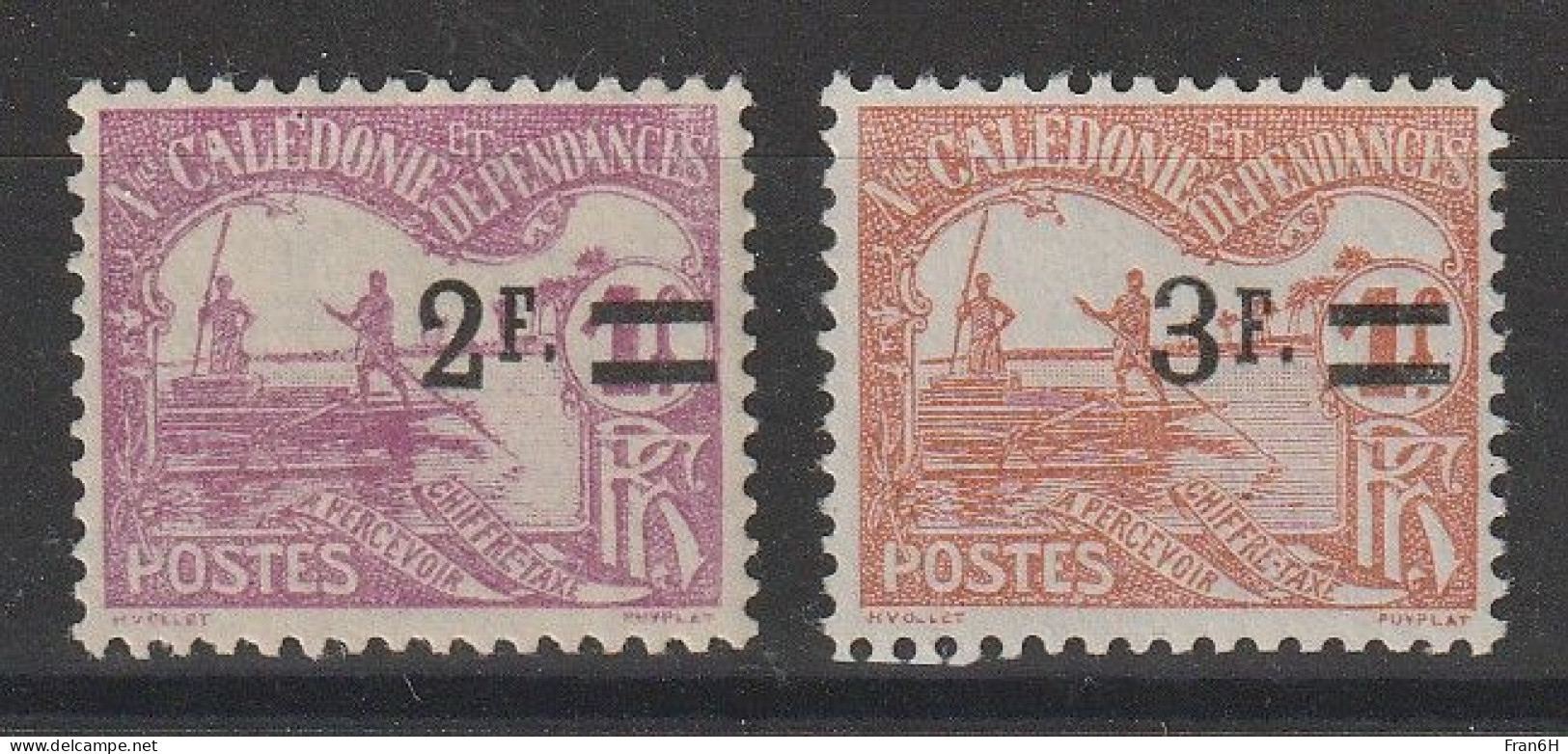 NCE - Taxe N° 24-25 - Neufs ** - MNH - Portomarken