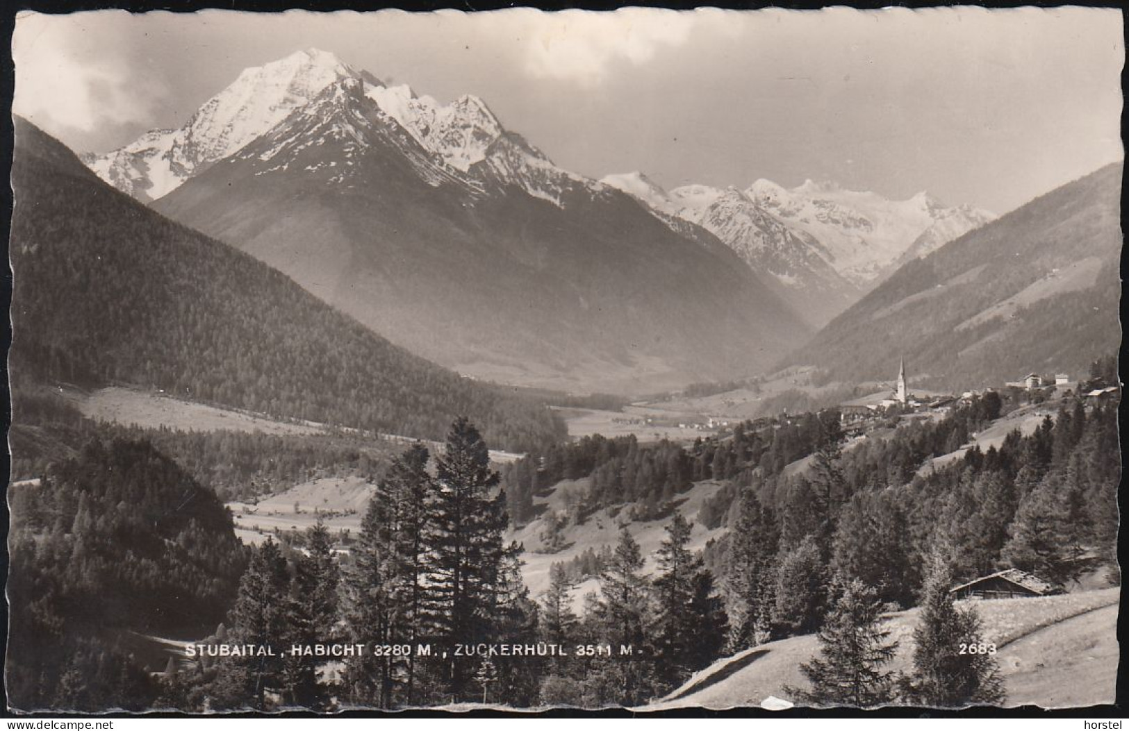 Austria - 6165 Telfes - Stubai Mit Habicht & Zuckerhütl  - Nice Stamp - Neustift Im Stubaital