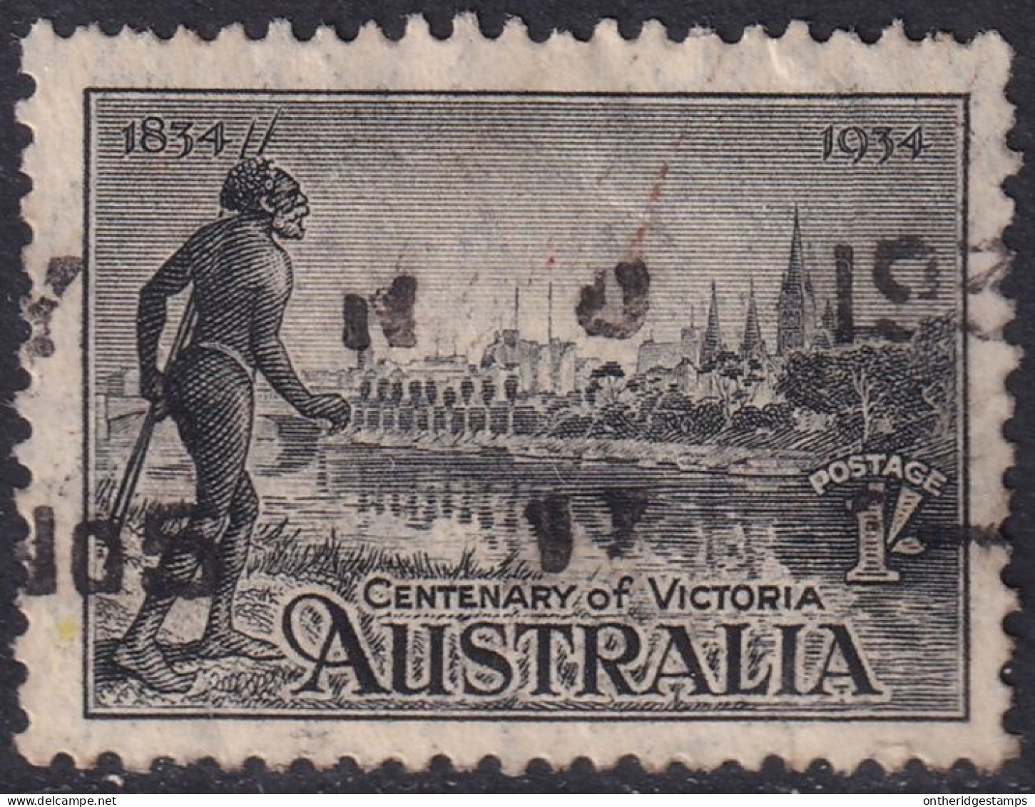 Australia 1934 Sc 144a SG 149a Used Some Short Perfs - Used Stamps