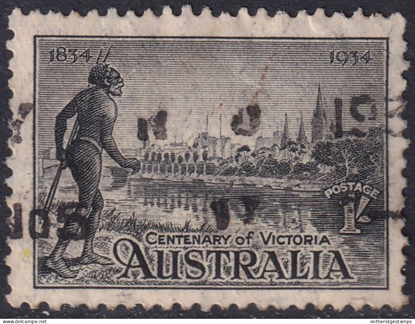 Australia 1934 Sc 144a SG 149a Used Some Short Perfs - Gebruikt