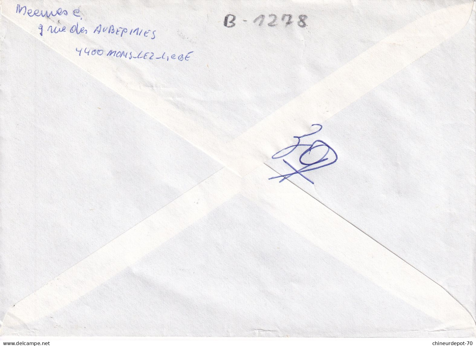 Cachet Mons-Lez-Liège1992 - Cartas & Documentos