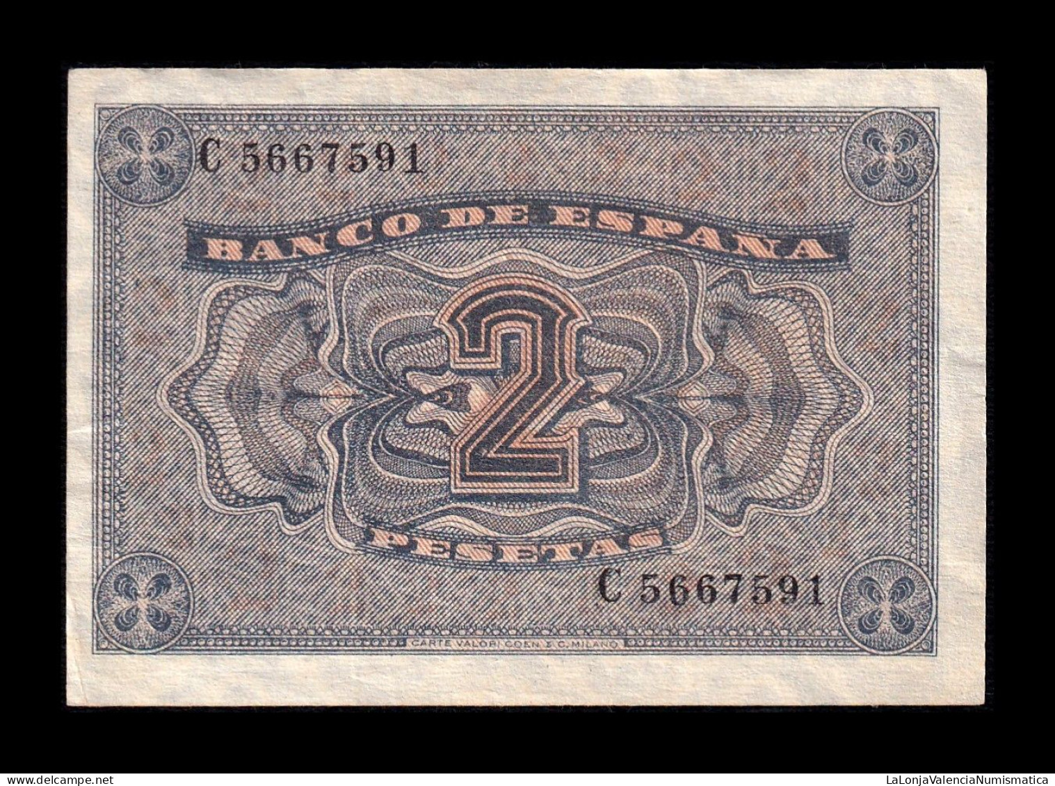 España Spain 2 Pesetas Catedral De Burgos 1938 Pick 109 Serie C Mbc+ Vf+ - 1-2 Pesetas