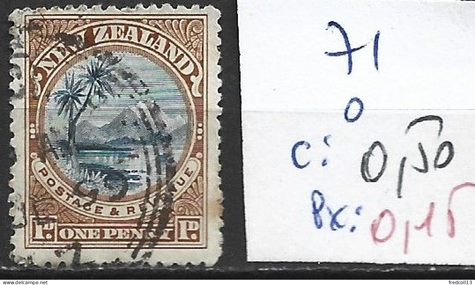 NOUVELLE-ZELANDE 71 Oblitéré Côte 0.50 € - Used Stamps