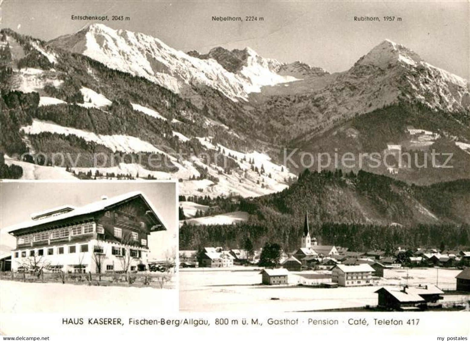 72979772 Berg Fischen Allgaeu Gasthof Pension Haus Kaserer Gesamtansicht Mit Alp - Fischen