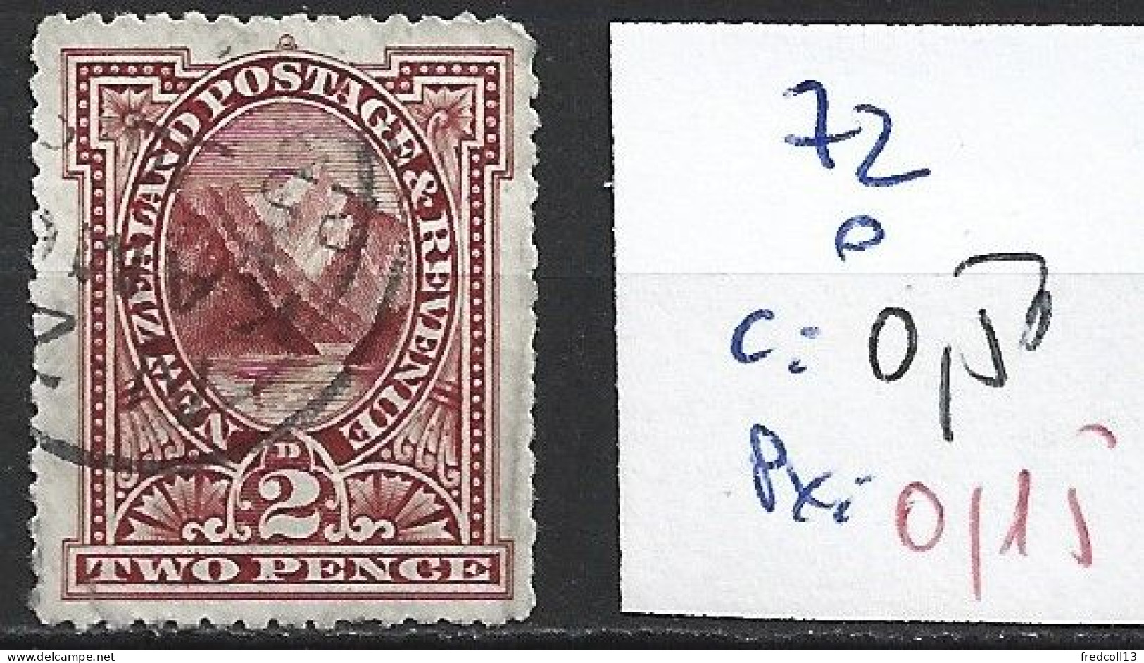 NOUVELLE-ZELANDE 72 Oblitéré Côte 0.50 € - Used Stamps