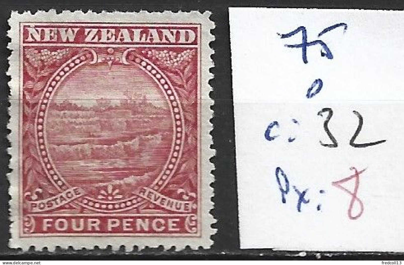 NOUVELLE-ZELANDE 75 Oblitéré Côte 32 € - Used Stamps