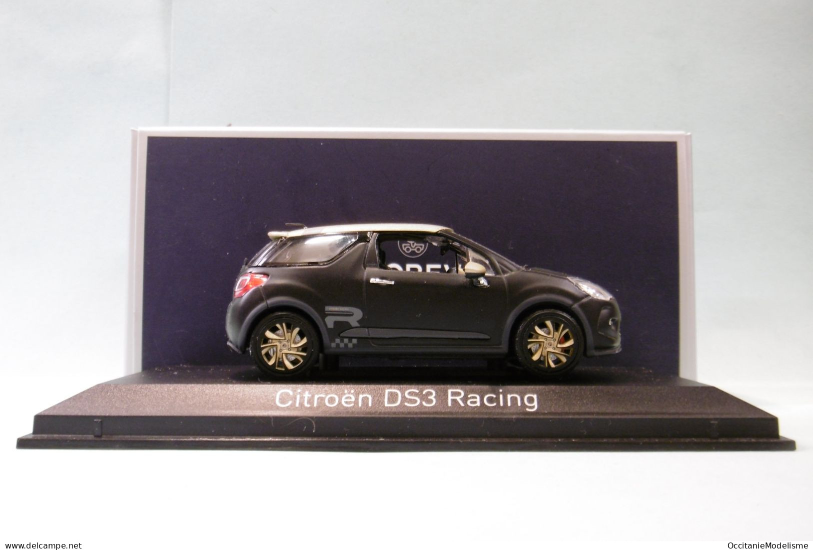 Norev - CITROEN DS3 Racing 2013 Noir Mat Réf. 155288 BO 1/43 - Norev