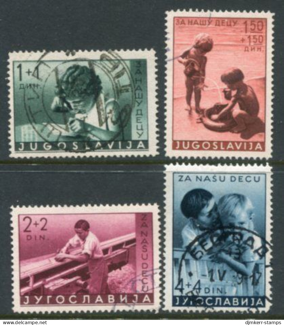 YUGOSLAVIA 1939 Child Welfare  Used.  Michel 375-78 - Gebraucht