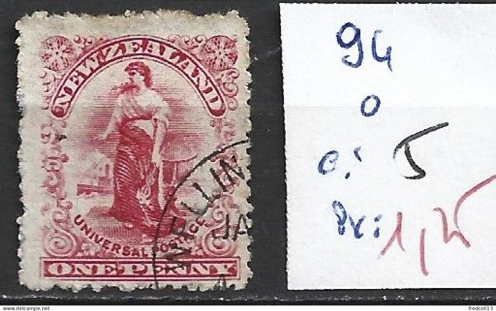 NOUVELLE-ZELANDE 94 Oblitéré Côte 5 € - Used Stamps