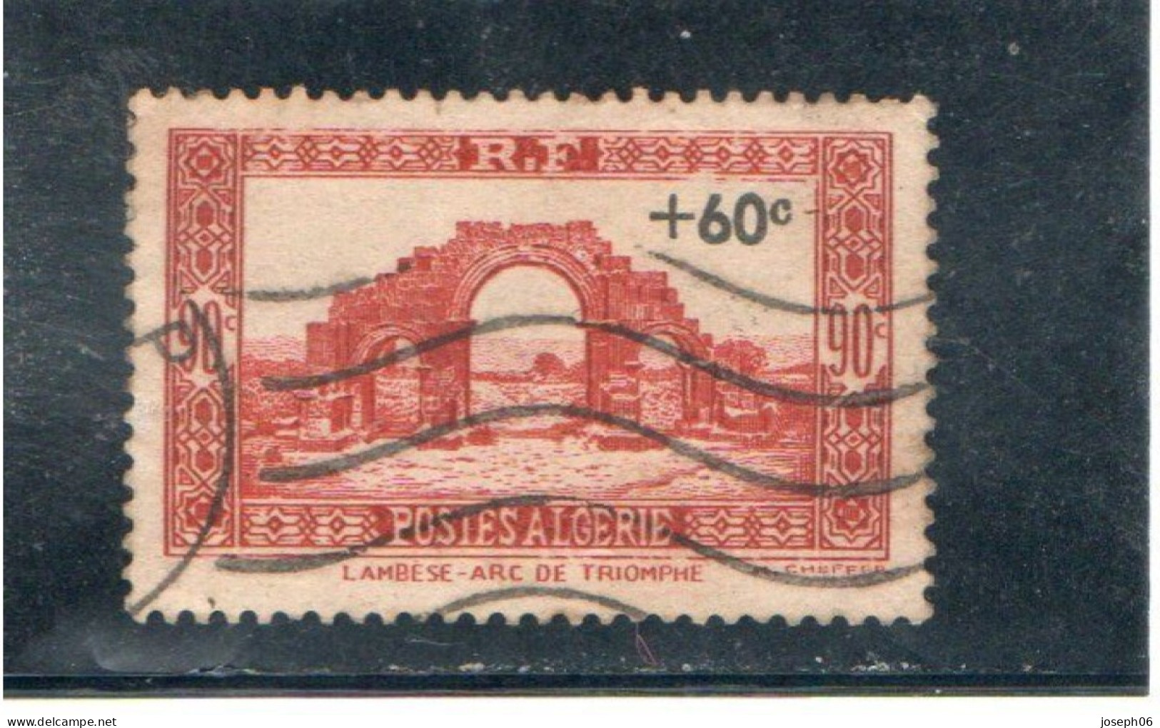 ALGERIE   1939  Y.T. N° 167  Oblitéré  Frais De Gestion Compris - Gebruikt