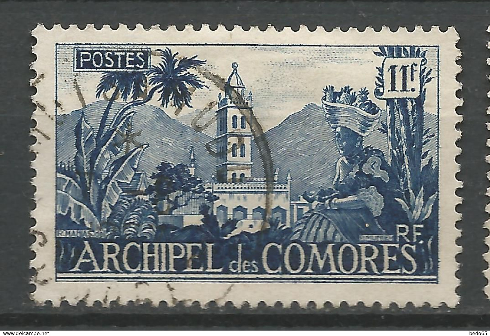 COMORES  N° 9 CACHET  MUTSAMUDU / Used - Used Stamps