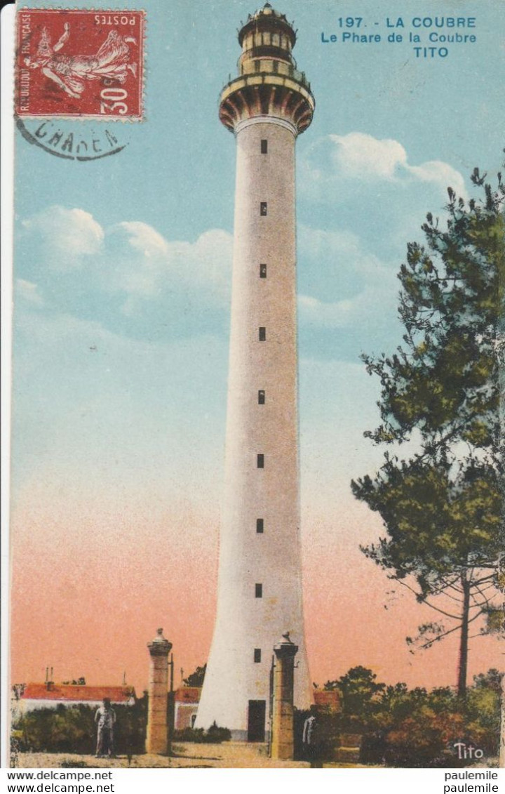 CPA     C13   LE PHARE DE LA COUBRE   TITO   ECRITE - Lighthouses