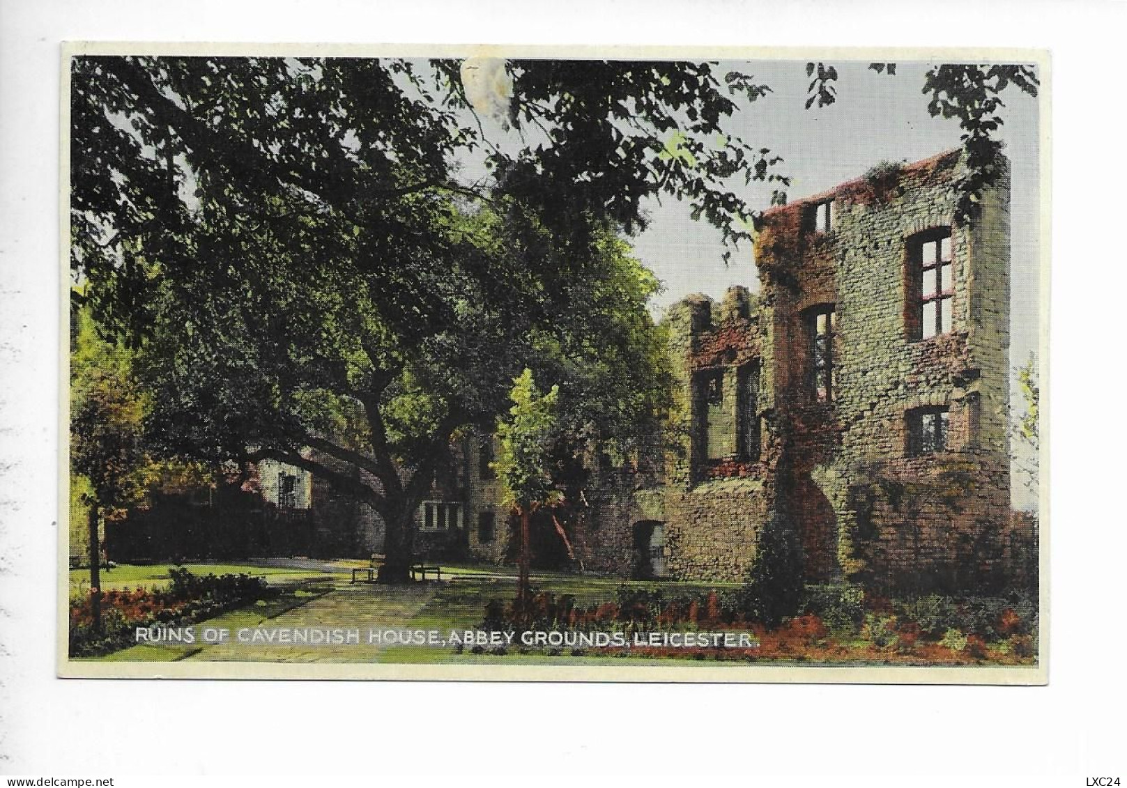 RUINS OF CAVENDISH HOUSE. ABBEY GROUNDS. LEICESTER. - Leicester