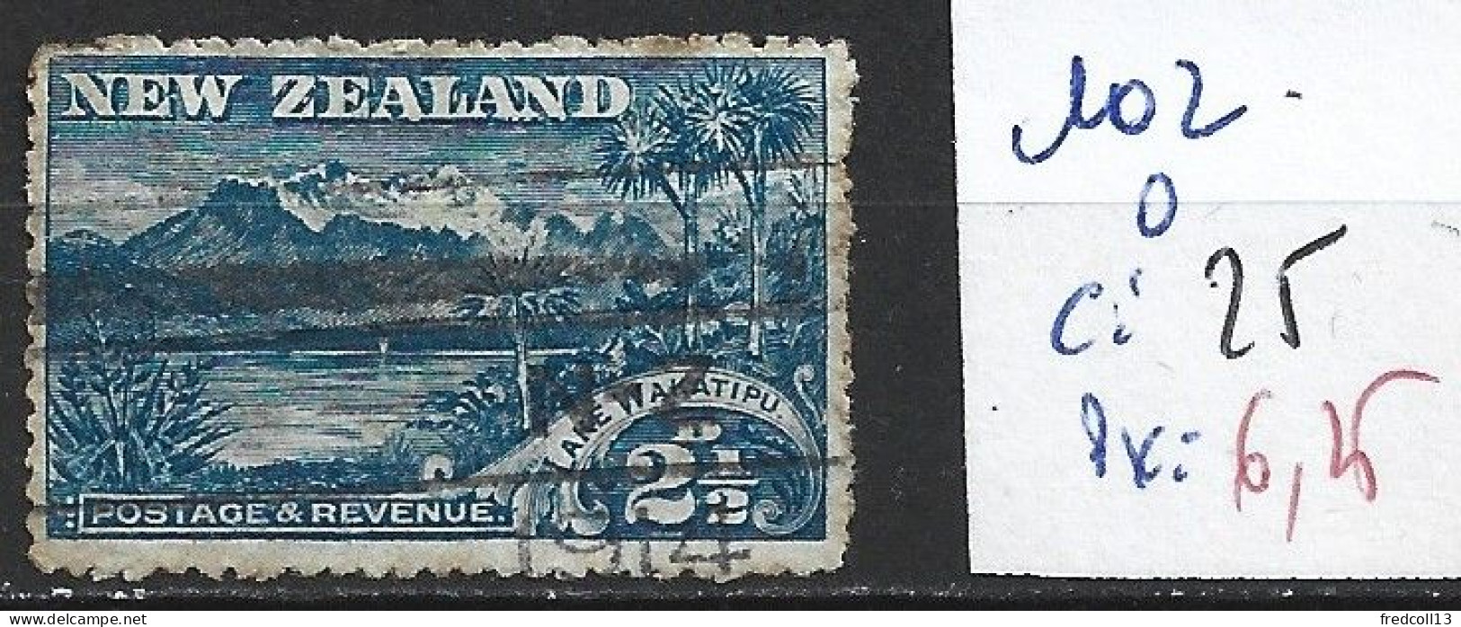 NOUVELLE-ZELANDE 102 Oblitéré Côte 25 € - Used Stamps