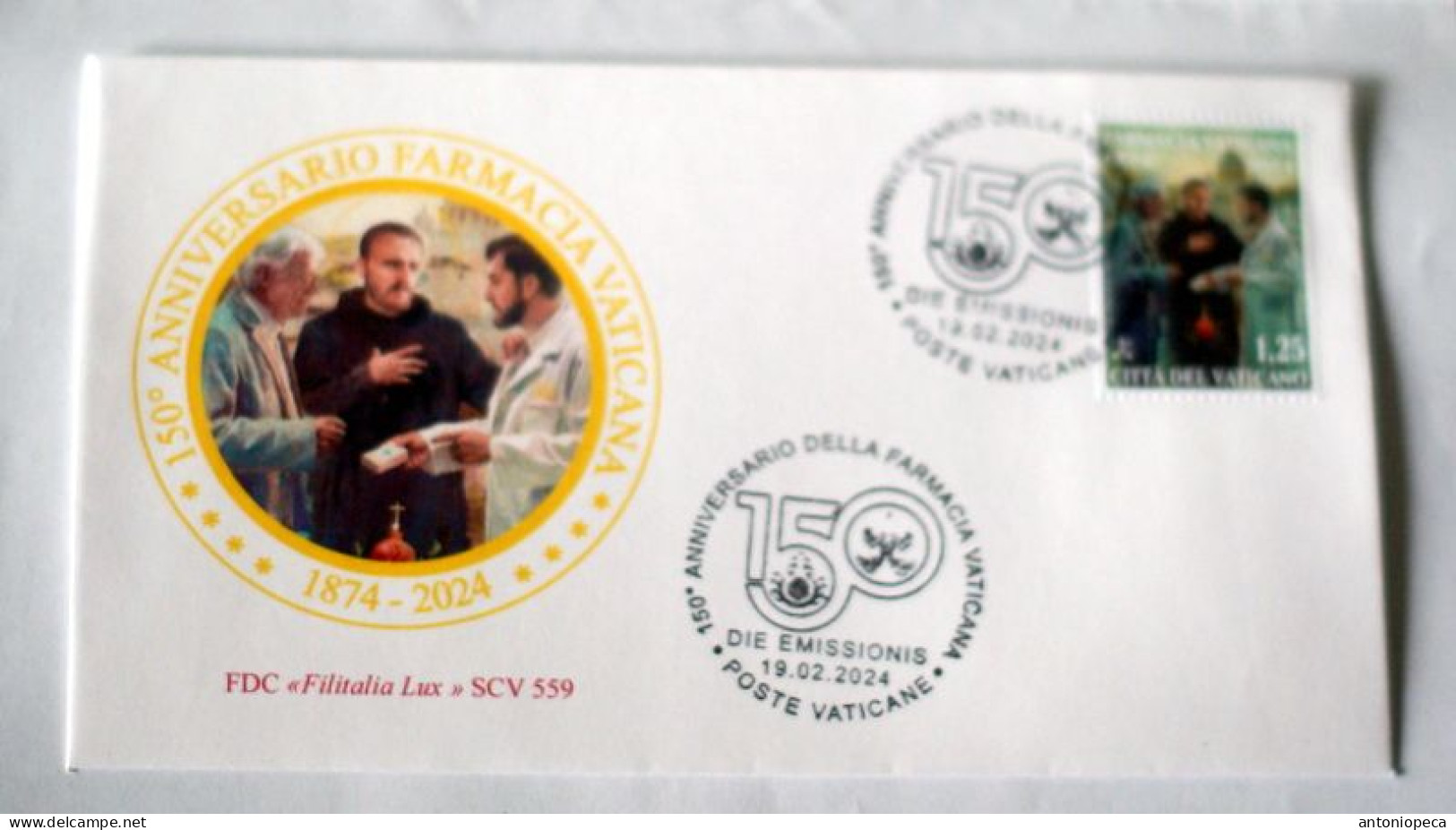 VATICAN 2024, ANNIVERSARIO DELLA FARMACIA VATICANA FDC - Ongebruikt