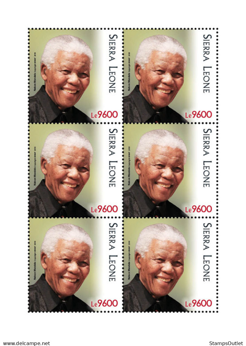  SIERRA LEONE  2018 MNH  Mandela Joint Issue  Michel Code: 10604. Scott Code: 5086. Yvert&Tellier Code: 8586 - Sierra Leone (1961-...)