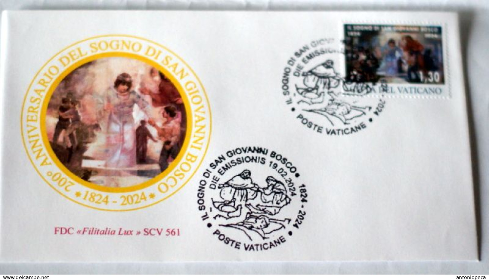 VATICAN 2024, CENTENARIO "IL SOGNO DI DON BOSCO" FDC - Neufs