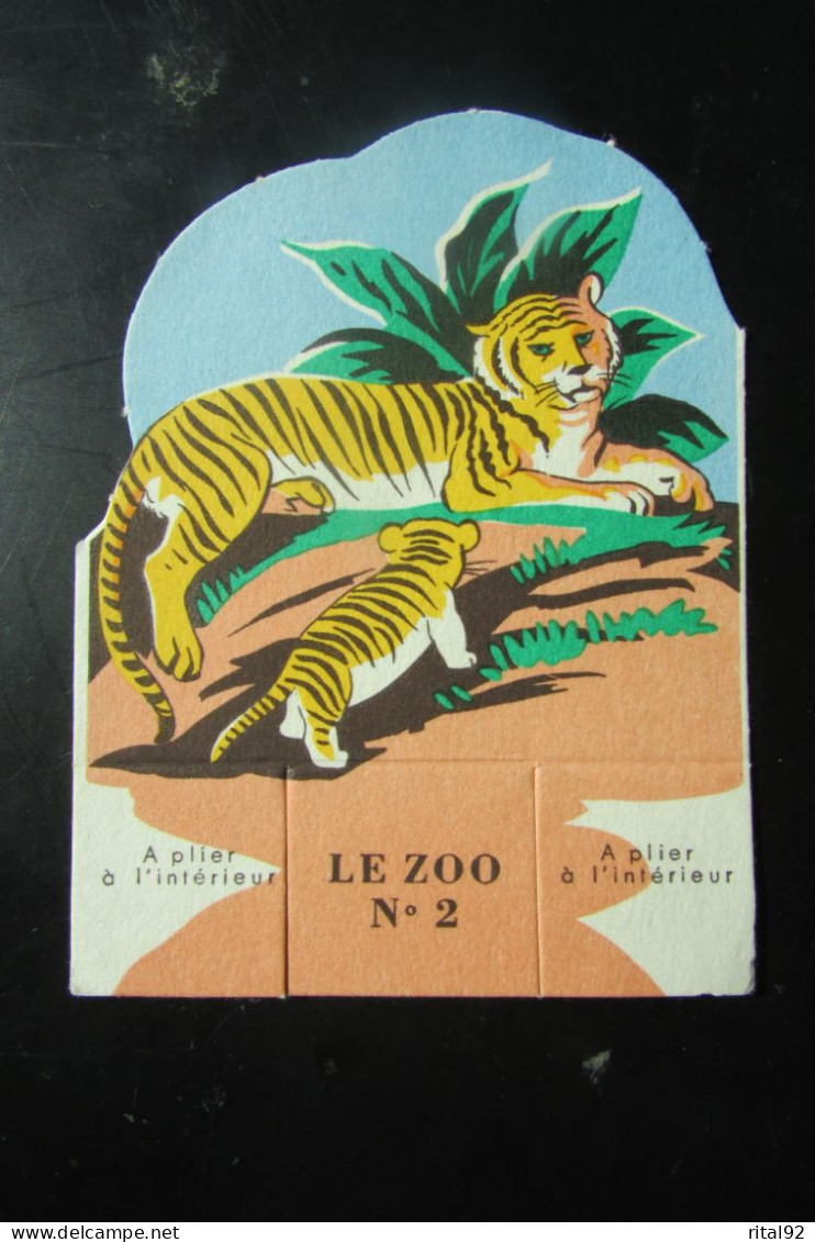 Chromo/Découpis "CAO FALIERES Gouter De La Famille" - Série "LE ZOO" Années 1950/60 - Tiere