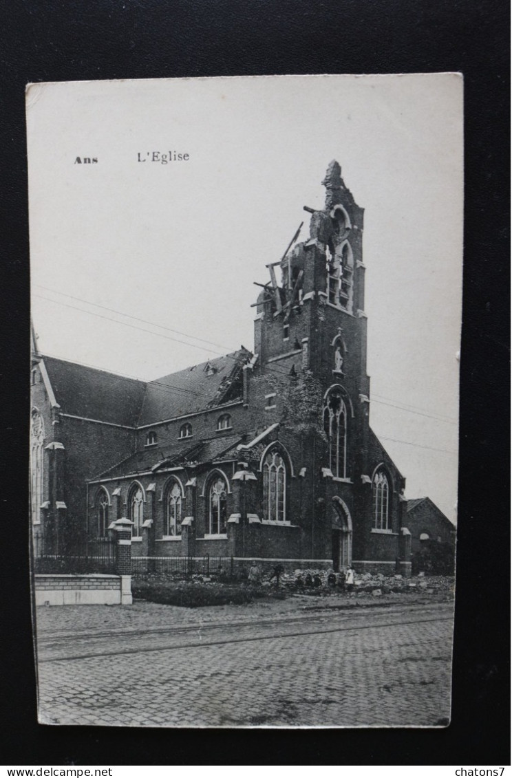 L 282 - Province De Liège - Ans - L'Eglise - Collection Artistique - Ruines Guerre 14-18 - Visé