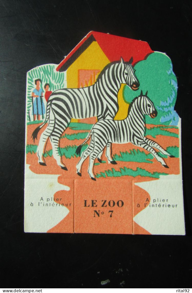 Chromo/Découpis "CAO FALIERES Gouter De La Famille" - Série "LE ZOO" Années 1950/60 - Animali