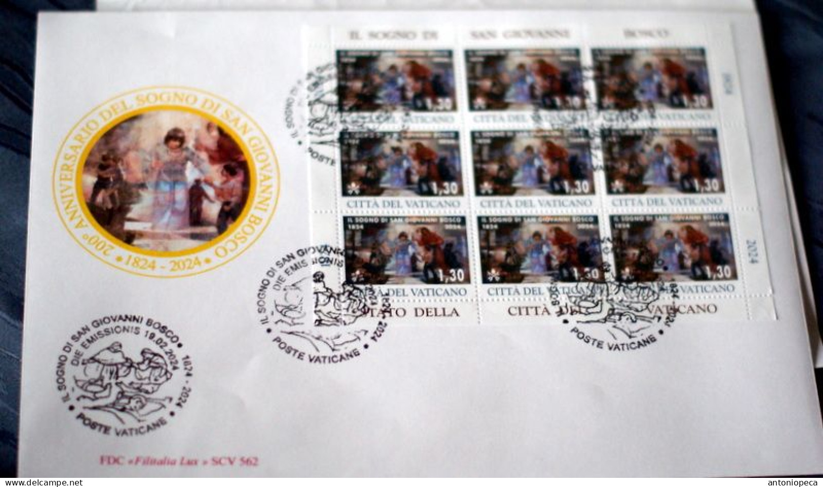 VATICAN 2024, CENTENARIO "IL SOGNO DI DON BOSCO" MINISHEET FDC - Ungebraucht